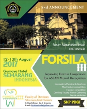 Forum Silaturahim Ilmiah FKG Unissula (FORSILA III)
