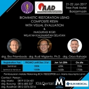 Biomimetic Restoration Using Composite Resin with Visual Evaluation & Inagurasi IKGEI Wilayah Kalimantan Selatan